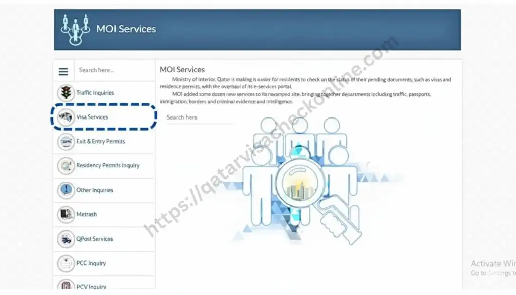 MOI Qatar Visa Check Online