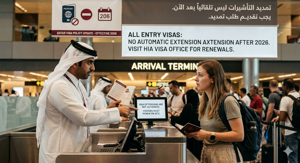 Qatar Ends Automatic Extension of Entry Visas