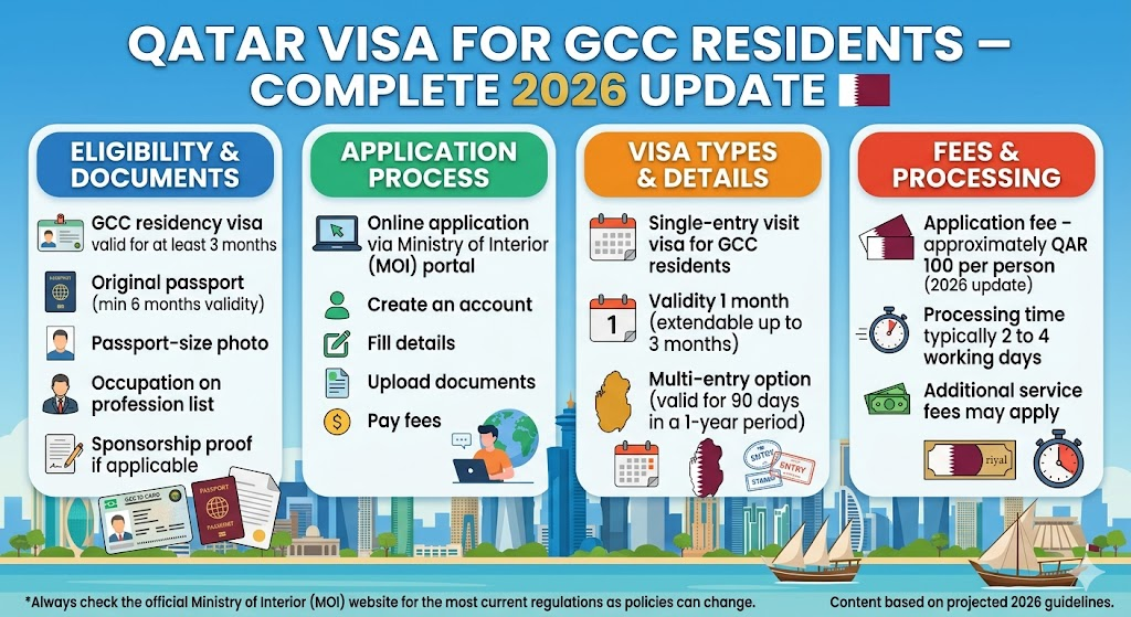 Qatar Visa for GCC Residents