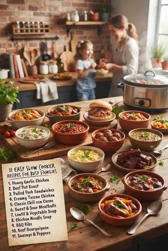 11 Easy Slow Cooker Recipes for Busy Families