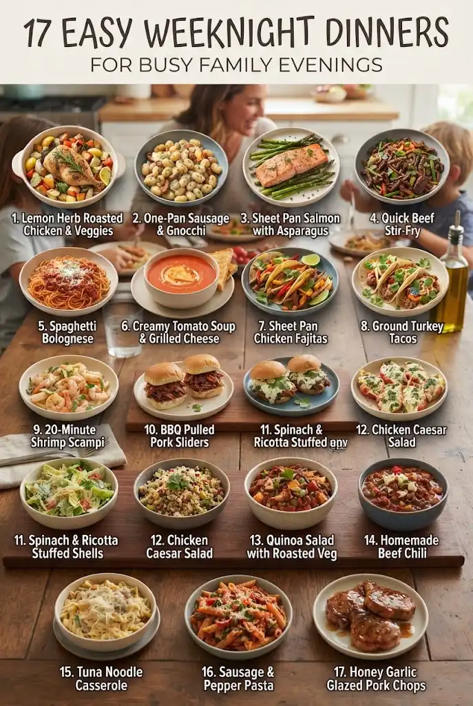 17 Easy Weeknight Dinners for Busy Family Evenings